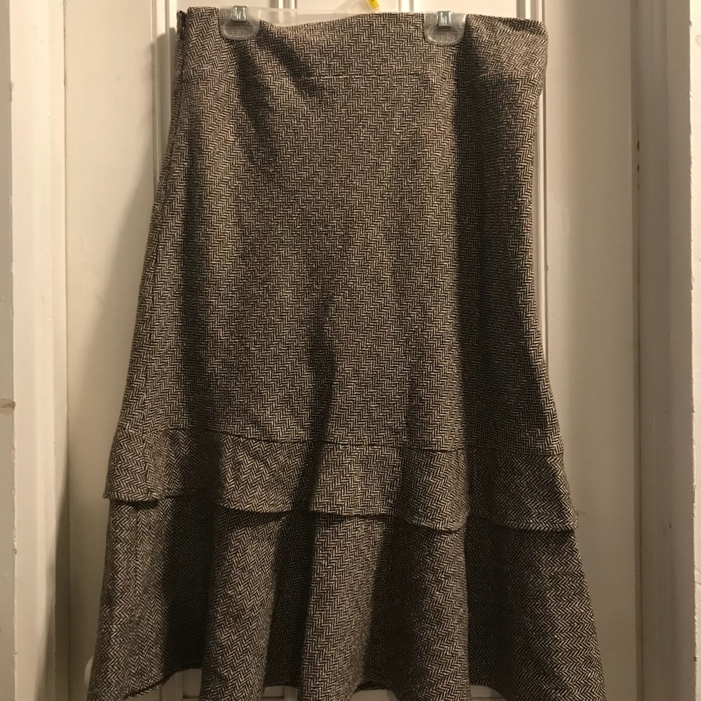 Gap brown wool skirt